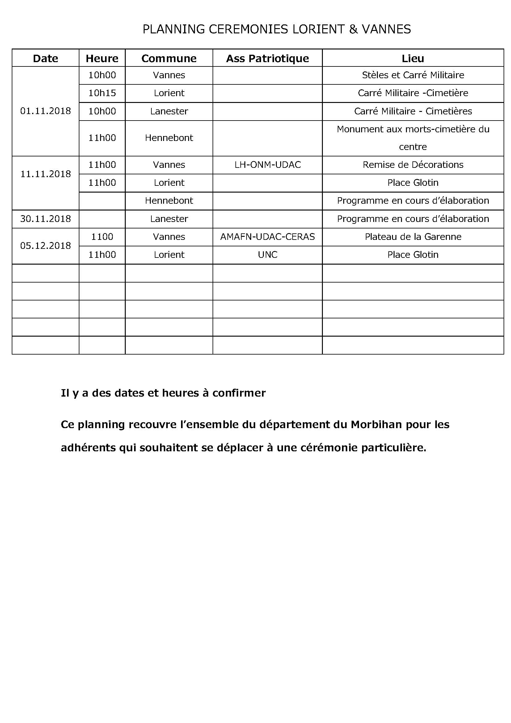 PLANNING ANACR CEREMONIES 2018 Page 3