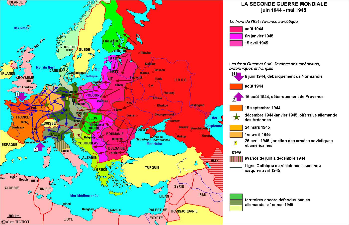 Juin 1944 à mai 1945