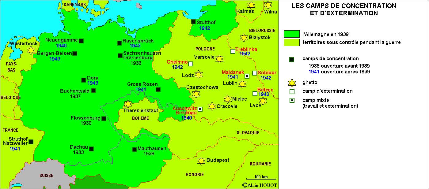 camps concentration et dextermination