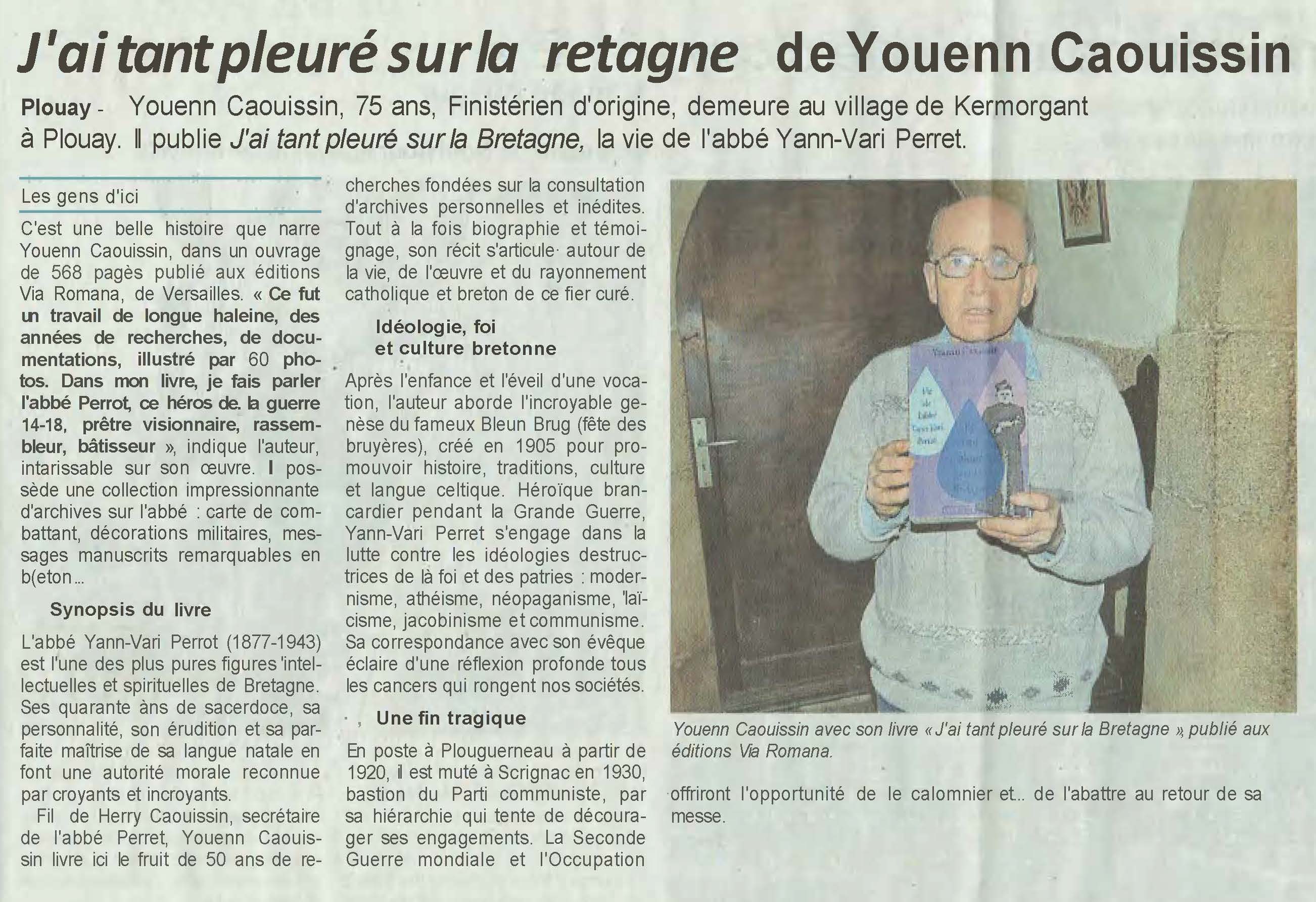 COUPURE DE PRESSE